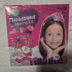 Pretty Me Headband Kit, 10 Satin Headbands, 40 Ribbons, 50+ Pieces - New